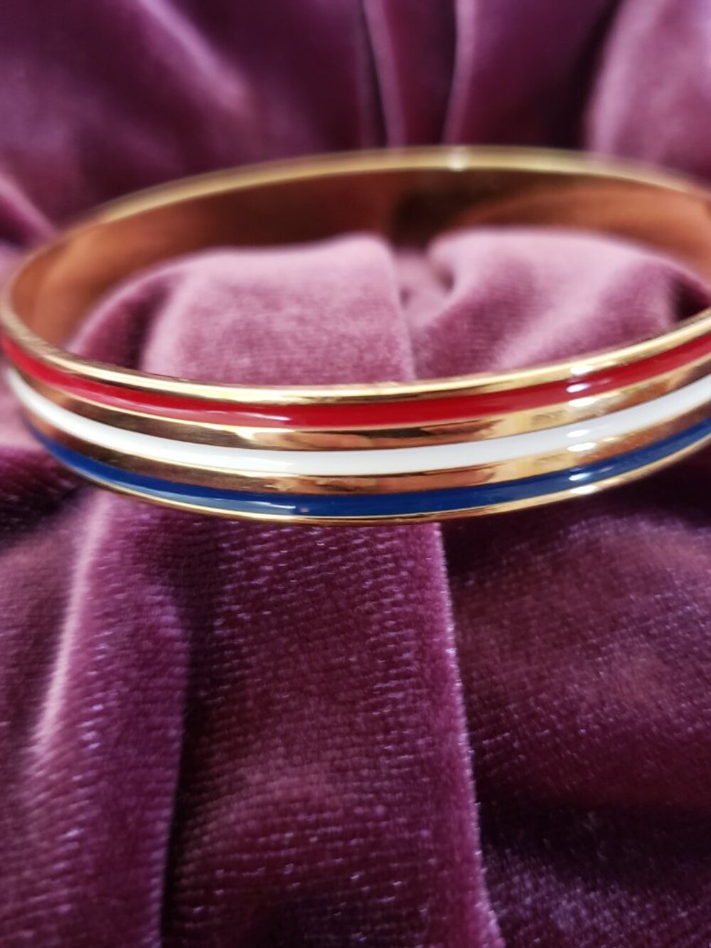 Bangle Bracelet Red White Blue